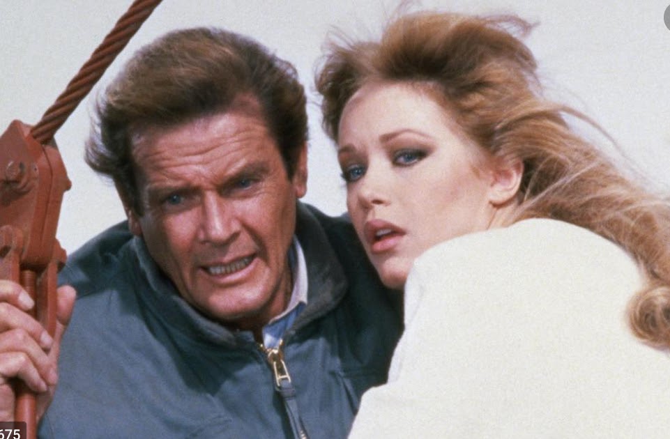 Tanya Roberts and Roger Moore in A View to a Kill