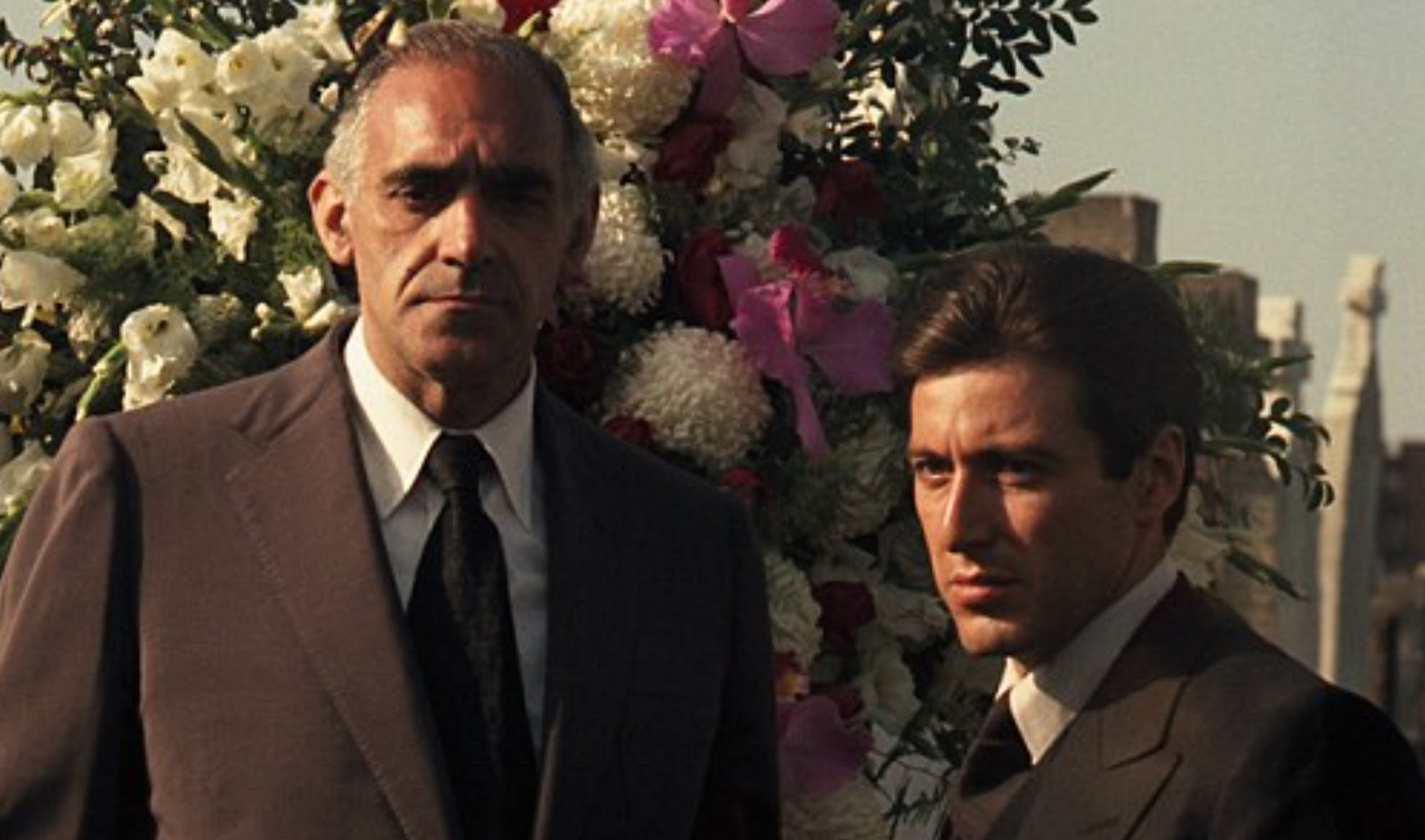 Abe Vigoda and Al Pacino star in The Godfather