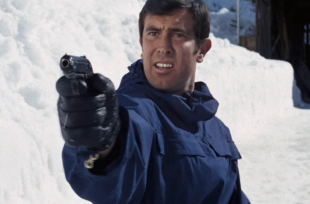 George Lazenby as James Bond in On His Majesty's Secret Service