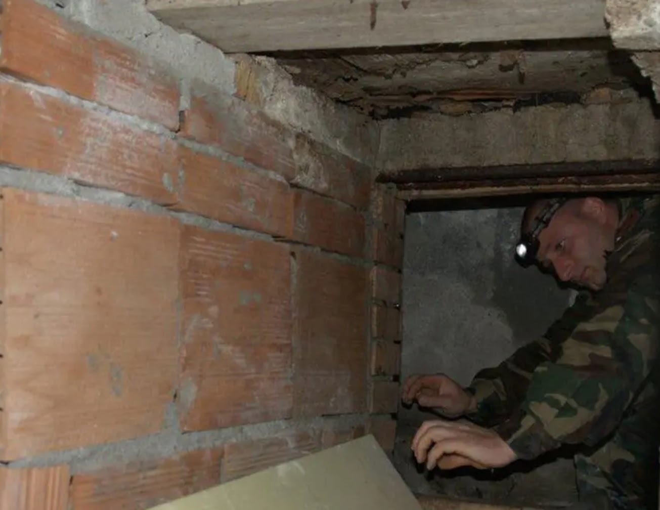 Authorities found a complex of tunnels under the town of Plati, Italy