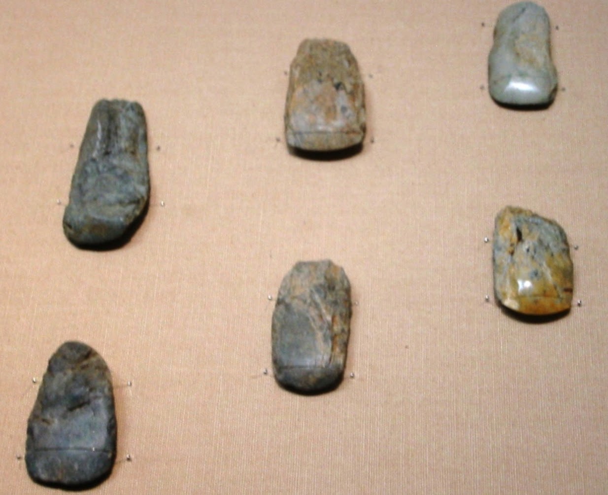 Japanese polished stone axes from the Japanese Paleolithic period