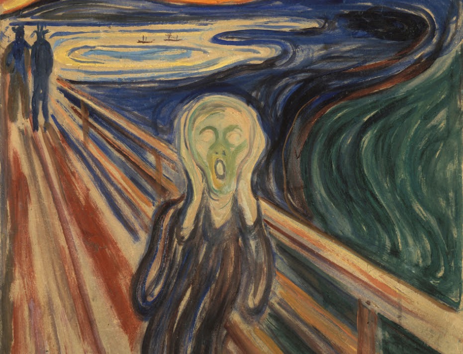 The Scream painting, 1910