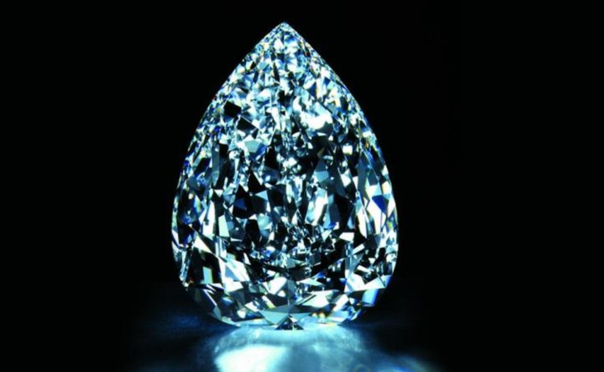 The 203-carat Millennium Star diamond, part of the $500m Millennium Dome display