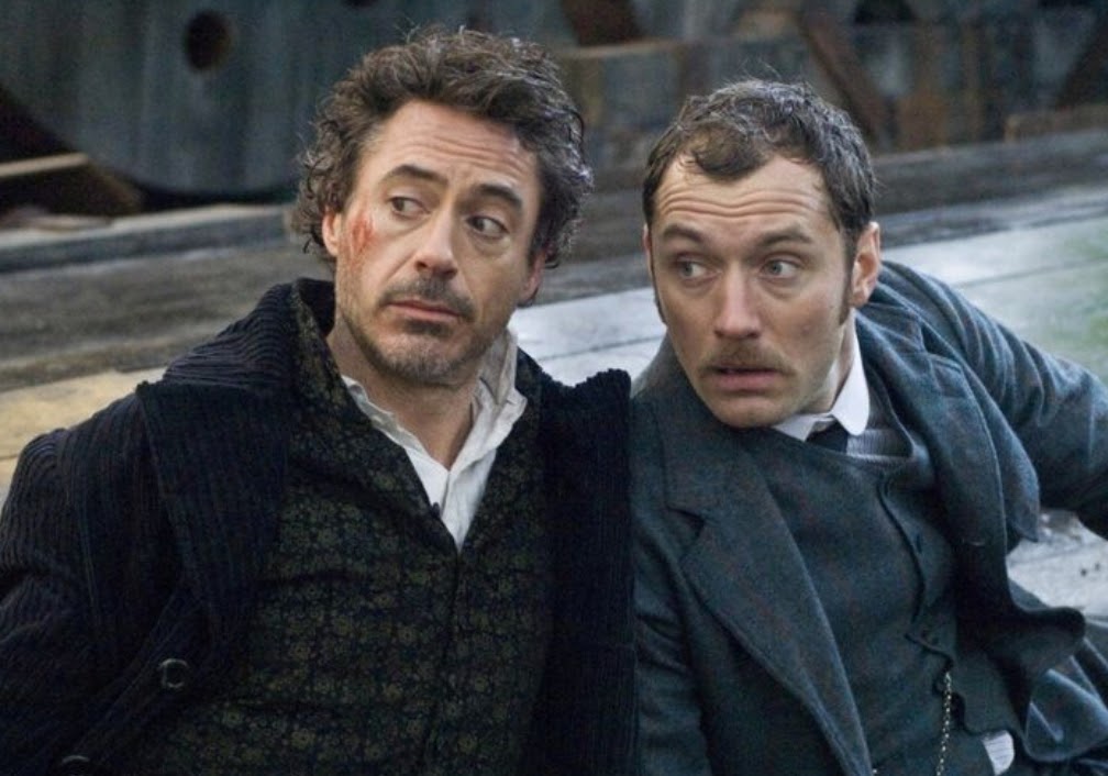 Robert Downey Jr and Jude Law in Sherlock Holmes