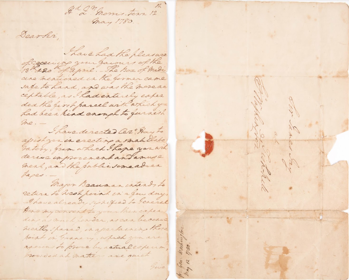 Washington’s coded letter of May 12, 1780, part of the collection at SPYSCAPE's HQ in NYC