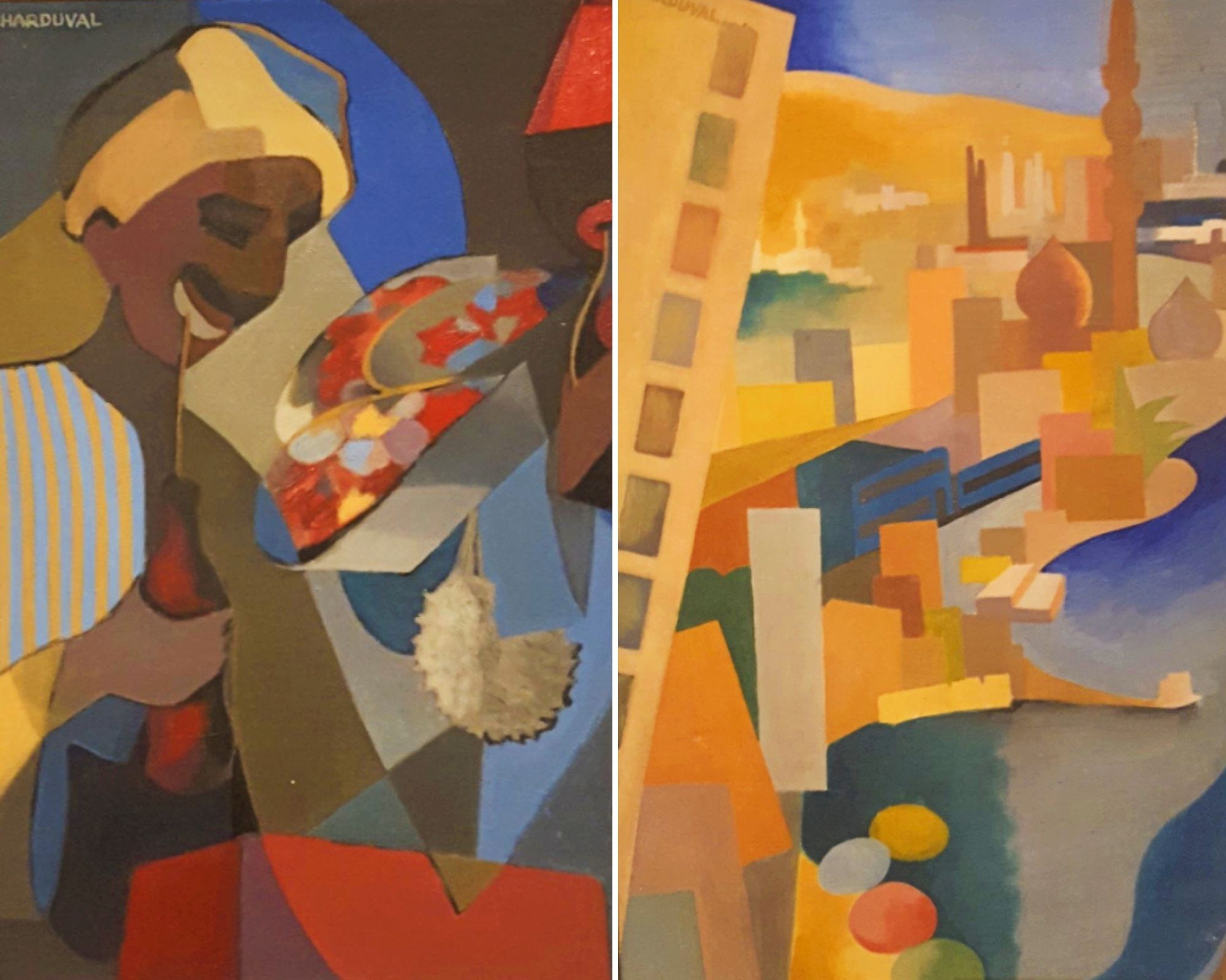Ex-Israeli journalist Daniel Putterman identified the two paintings above as Charduval’s