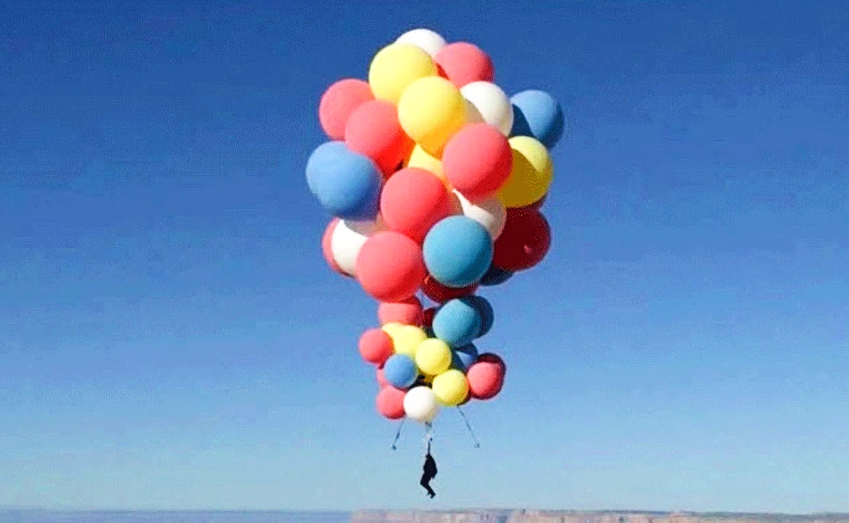 David Blaine, Balloon flight