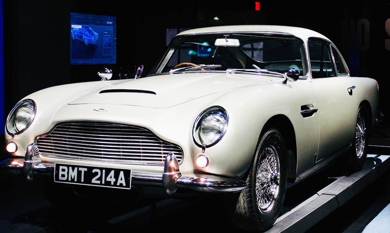 James Bond's DB5 at SPYSCAPE HQ in New York City