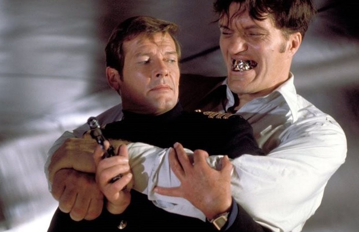 Jaws with Roger Moore in The Spy Who Loved Me