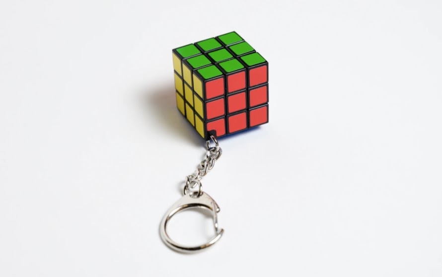 Rubik's Cube key chain