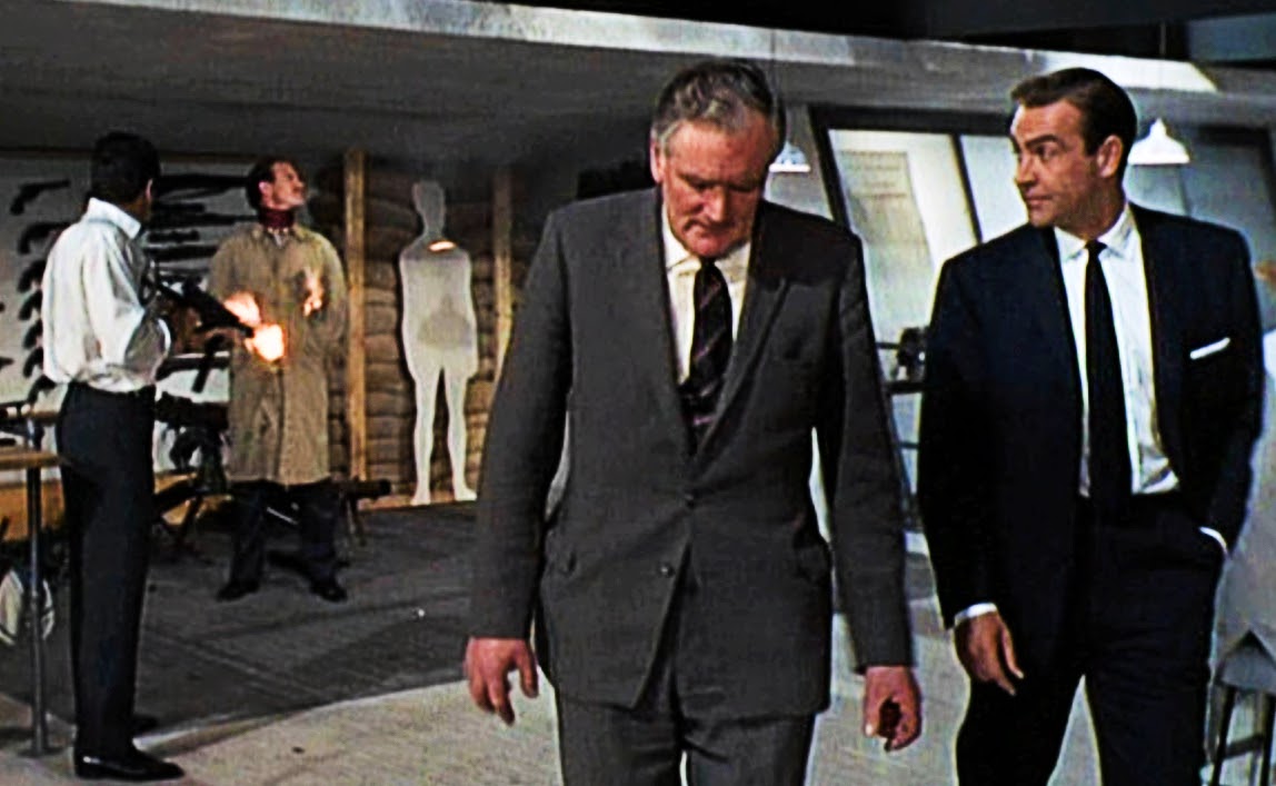 Sean Connery and Q in Goldfinger