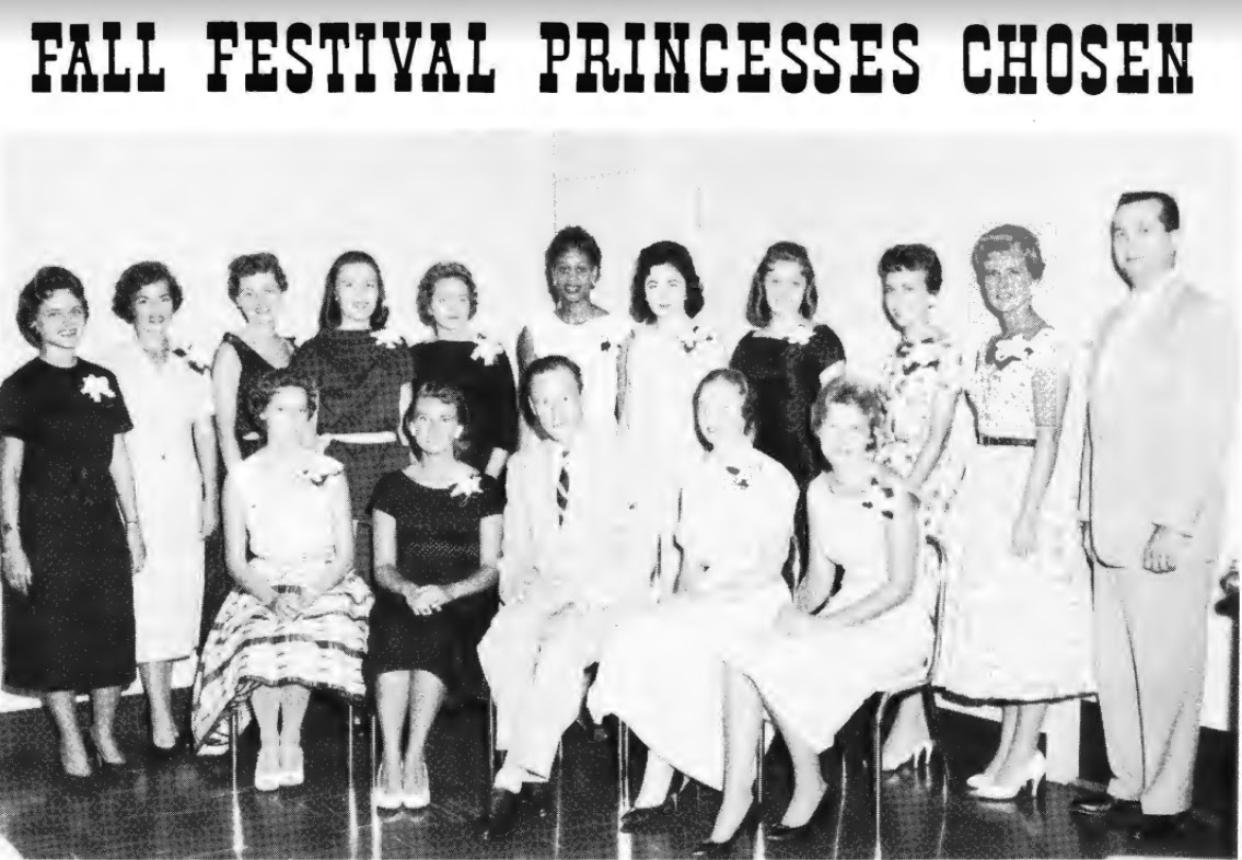 NSA princess for the beauty pageant are chosen at the Fall Festival