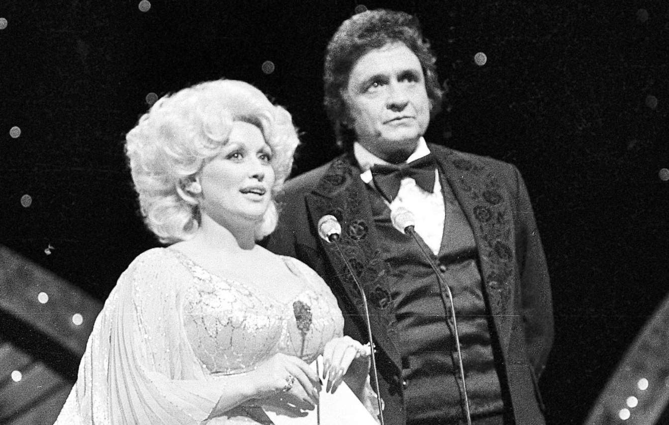 Dolly Parton, country music superhero, with Johnny Cash