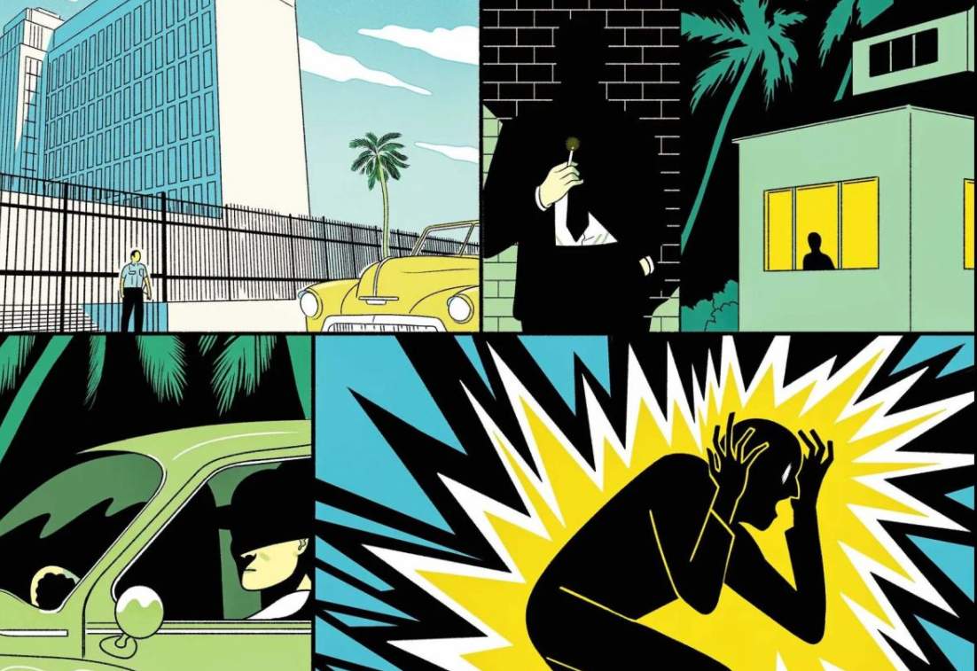 An illustration of how Havana Syndrome strikes its victims
