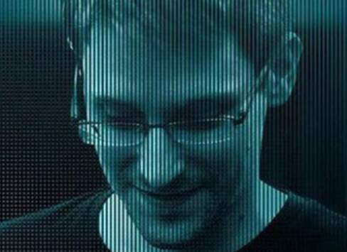 Edward Snowden look down in this photo captured for the documentary Citizenfour