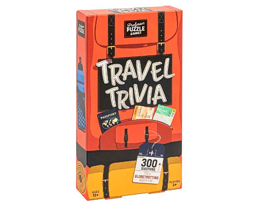 Travel Trivia game available in the SPYSCAPE shop
