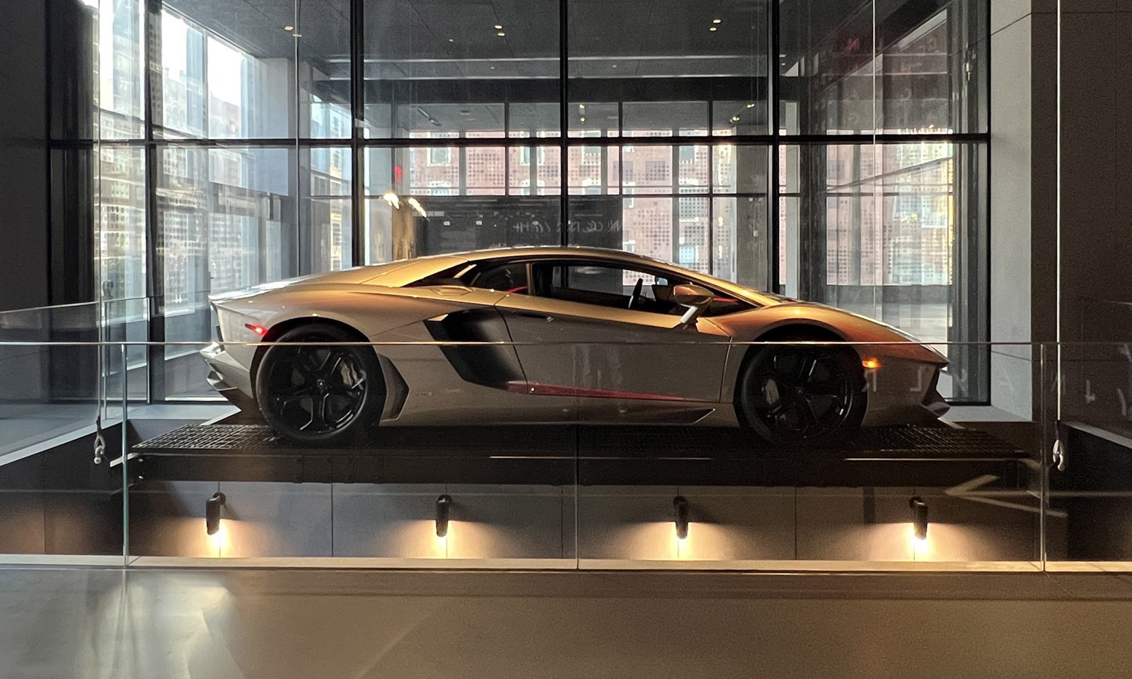 Bruce Wayne’s Dark Knight Rises Lamborghini at SPYSCAPE HQ in NYC