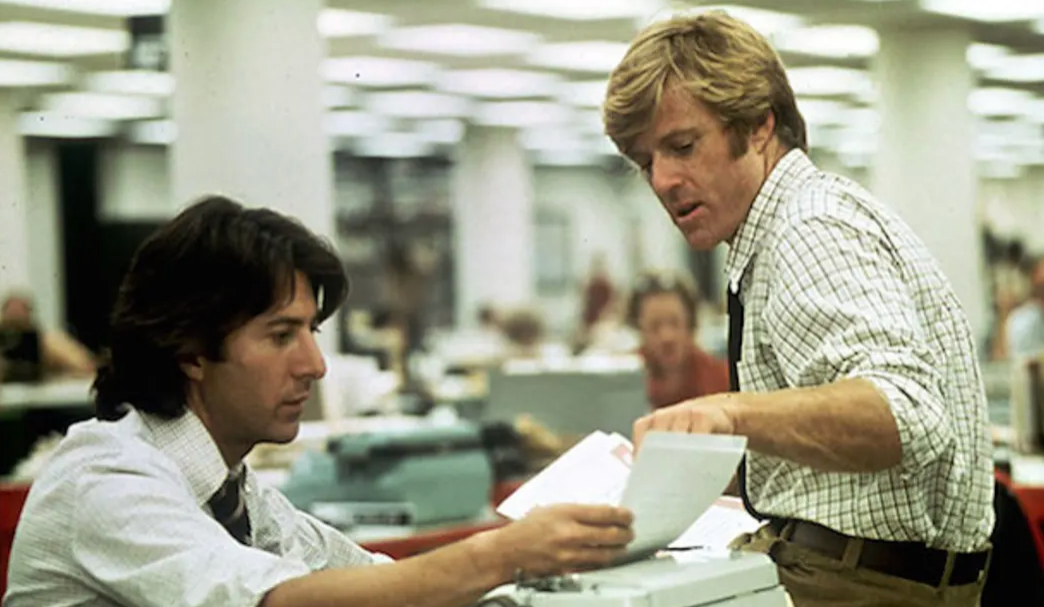 Spies and Journalists - Robert Redford and Dustin Hoffman play journalists in All the President's Men