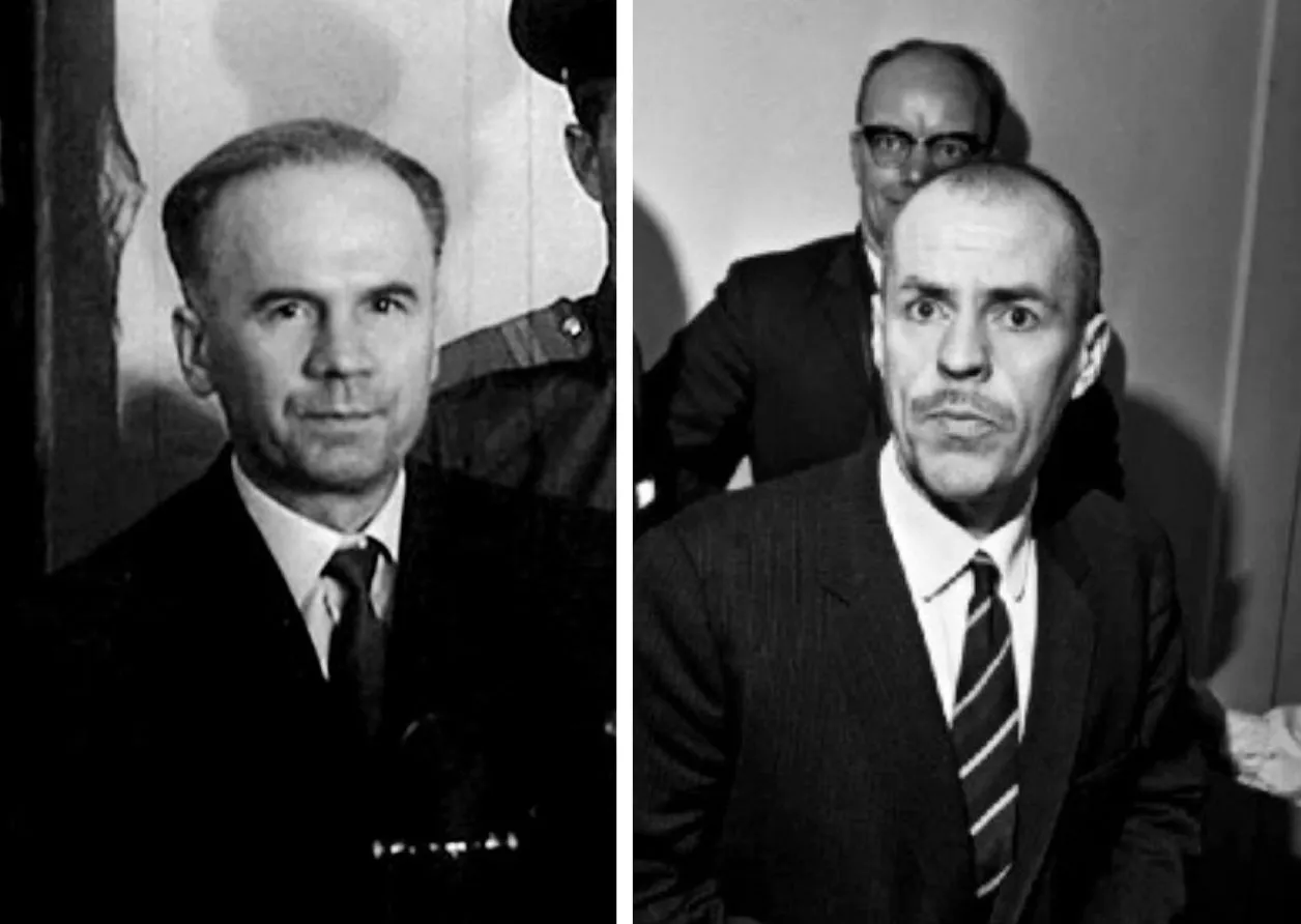 Photos of Oleg Penkovsky (left) and Greville Wynne 