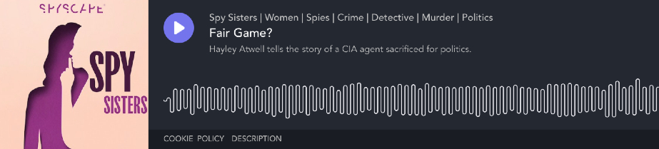 Listen to CIA officer Valerie Plame’s podcast: Fair Game? 