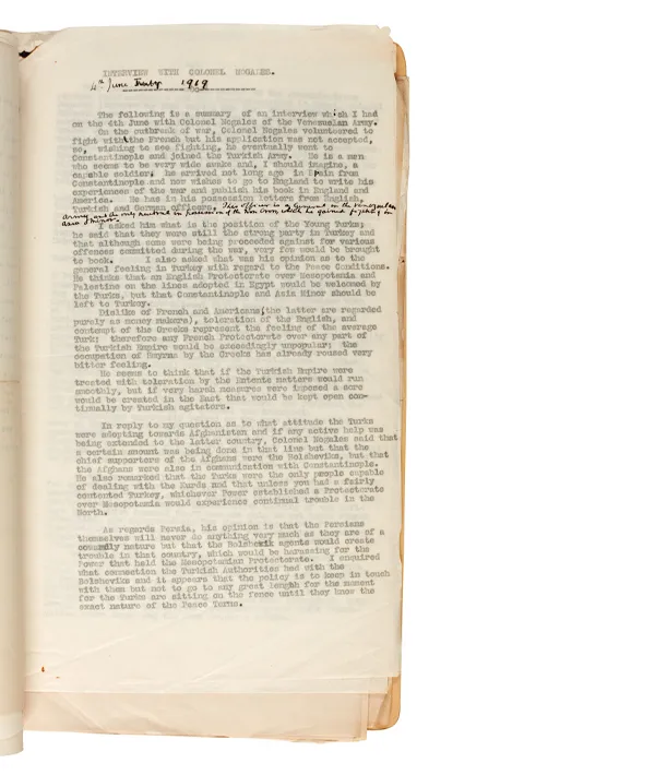 These are the classified war files of Reggie Badger, a British military attaché to Spain during WWI. They reveal British views on Spain at the end of the war. Badger was a soldier who had met the Spanish king and other foreign dignitaries at polo matches before the outbreak of war. 