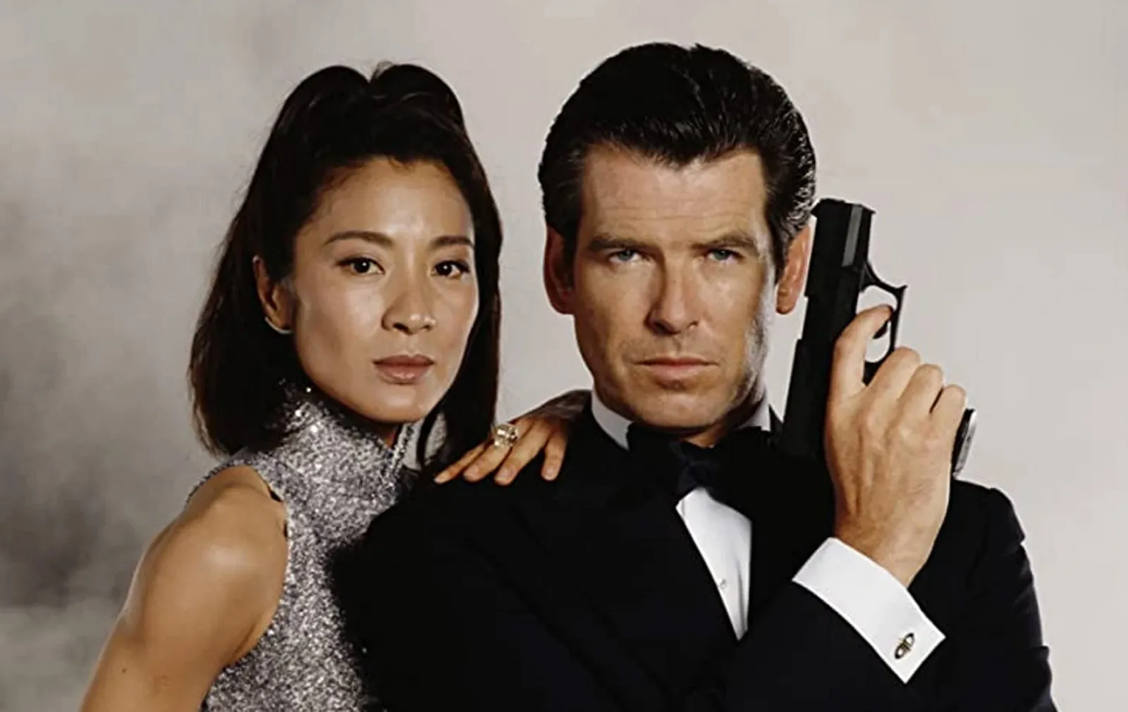 Michele Yeoh and Pierce Brosnan