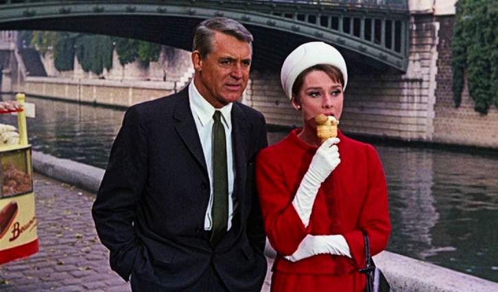 Audrey Hepburn and Cary Grant