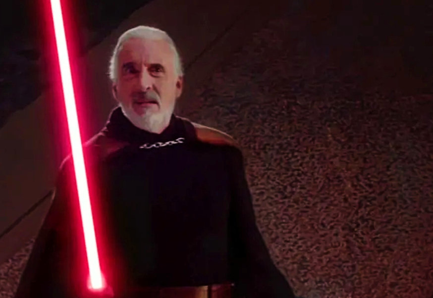 Christopher Lee as Star Wars’ power-hungry Count Dooku