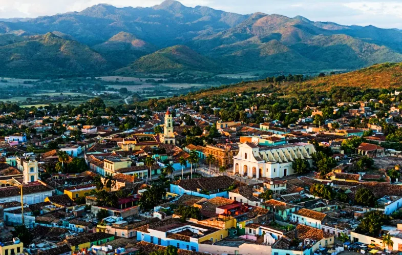 Cuba landscape from the air