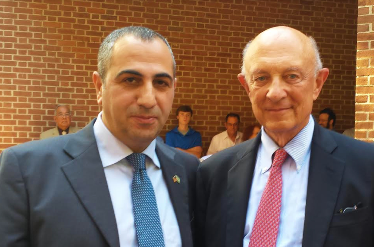 Mossad's Avner Avraham with former CIA Director James Woolsey