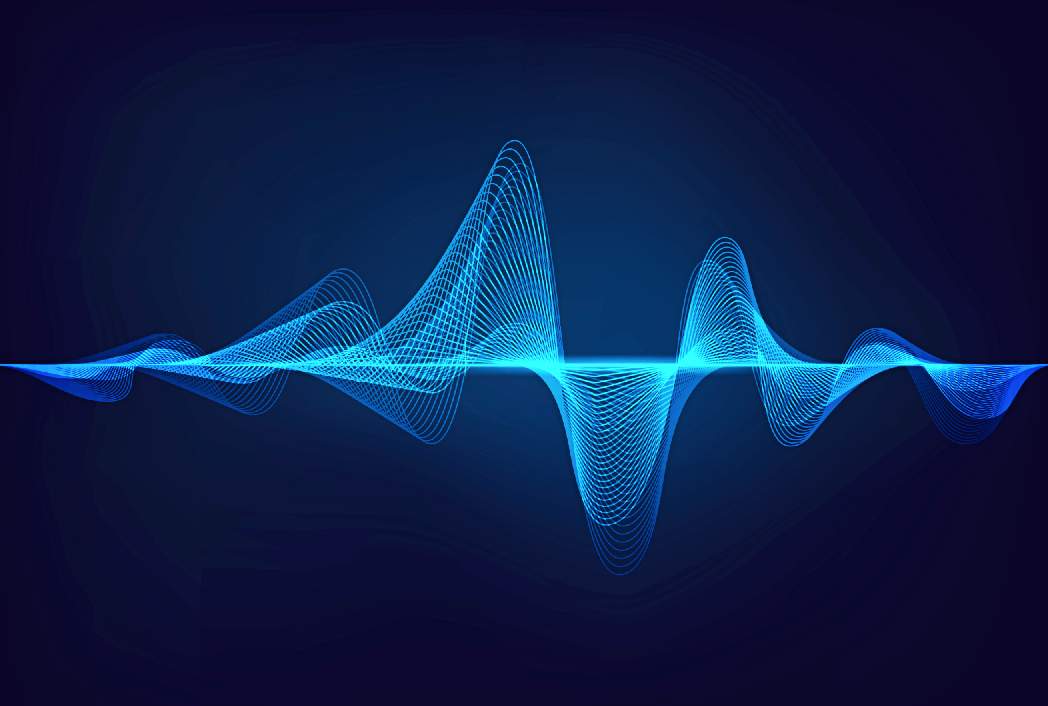 Sound wave for AI voice generator