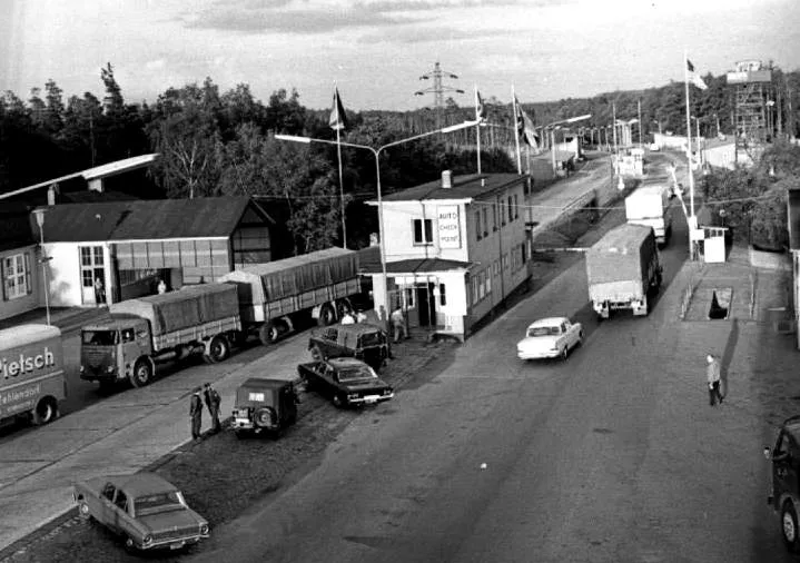 Berlin checkpoint where spies crossed the border