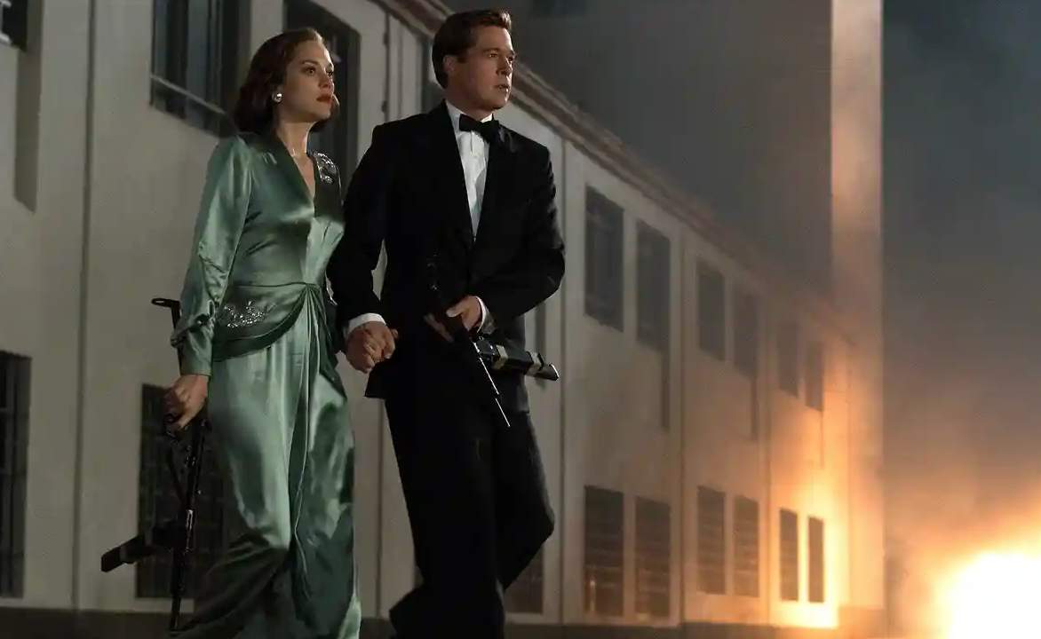 Allied (2016): Pitt stars as a Canadian officer whose wife (Marion Cotillard) may be a German spy