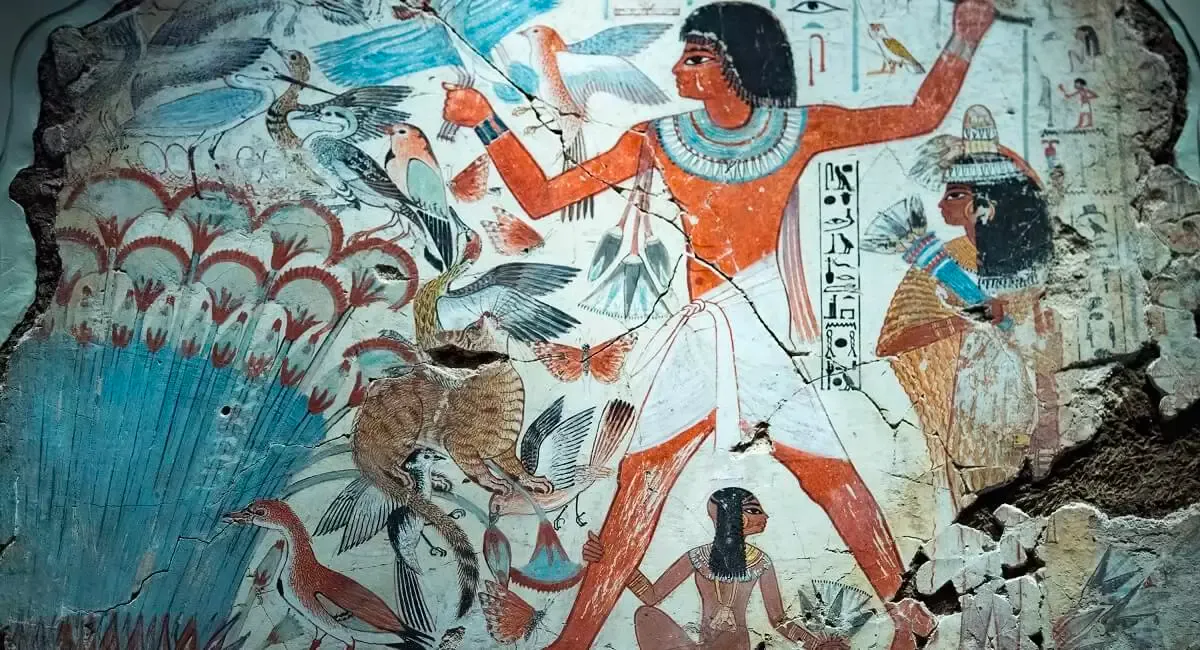 An Egyptian fresco