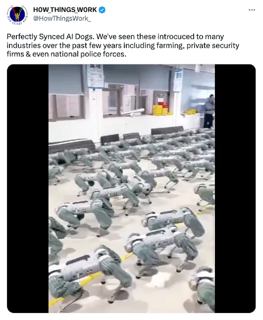 Perfectly synced AI Dogs