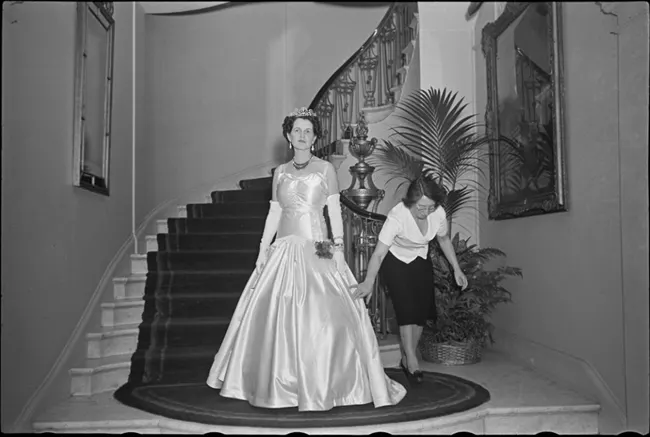 Rose Kennedy dressed for a banquet