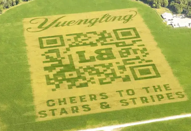 The QR code has been used to advertise beer