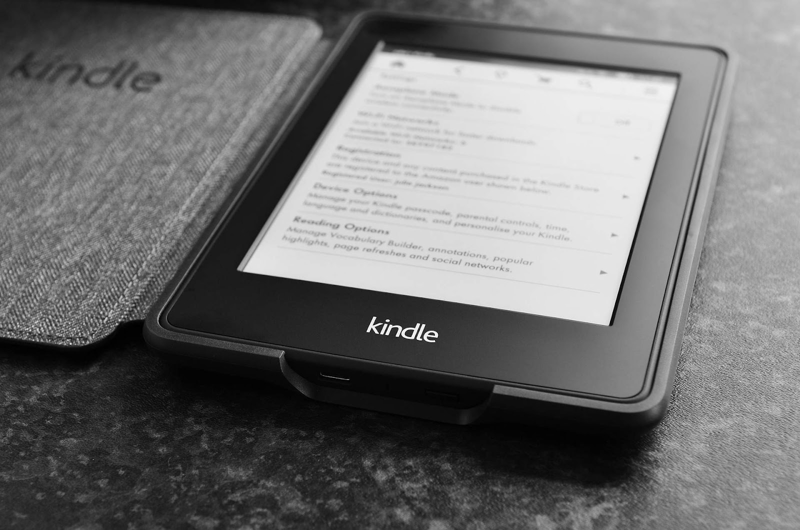 Amazon Kindle reader