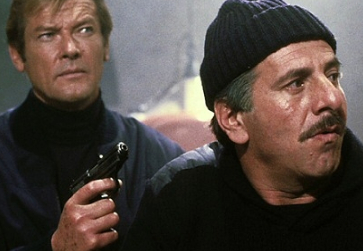 Topol and Roger Moore in Bond movie