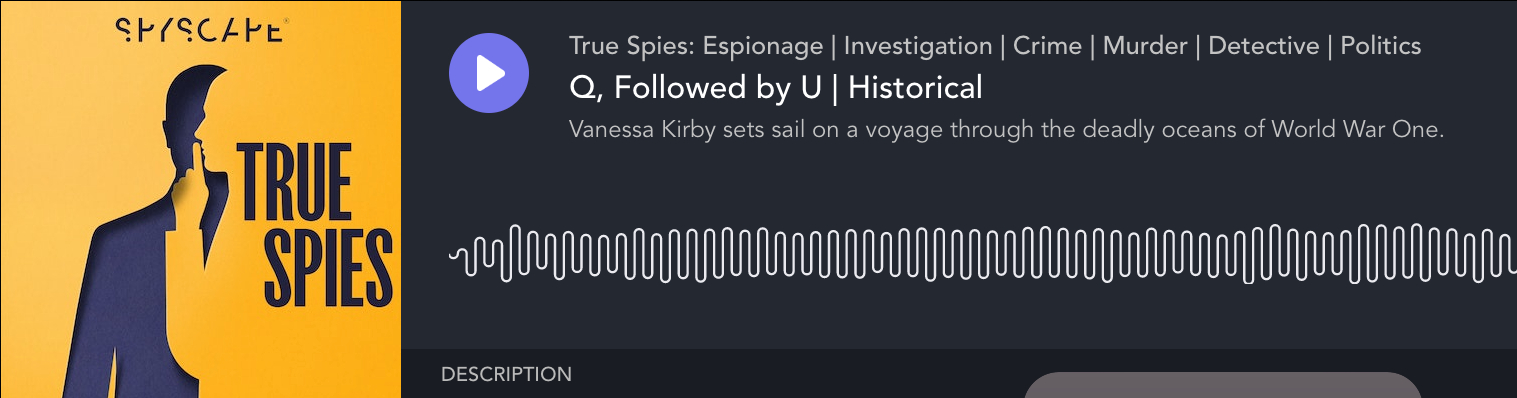 Q Followed by U podcast, True Spies