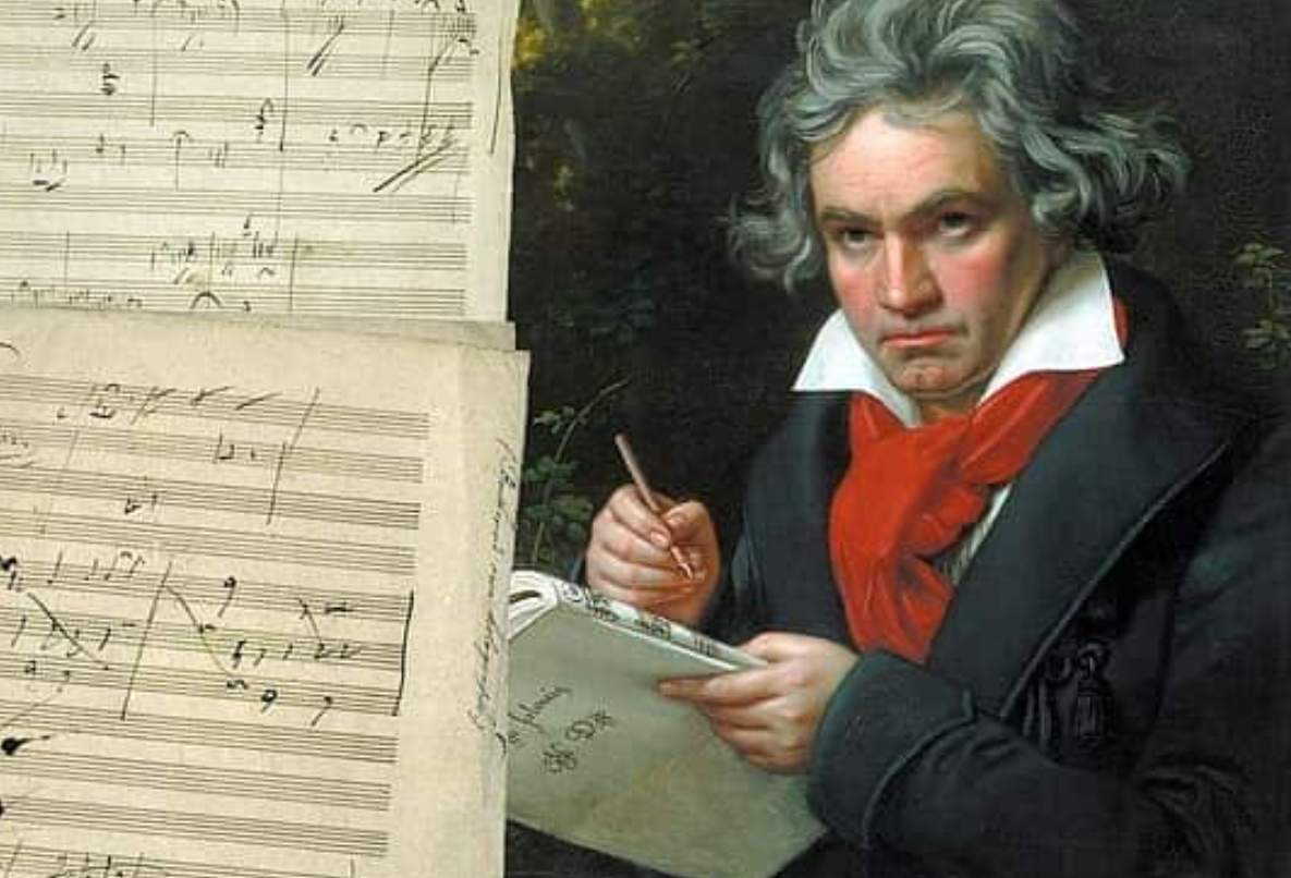 Beethoven wrote letters in a coded-like script