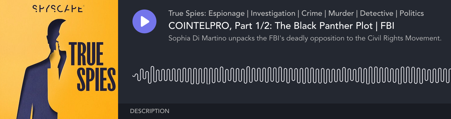 True Spies podcast: COINTELPRO Part 1/2: The Black Panther Plot