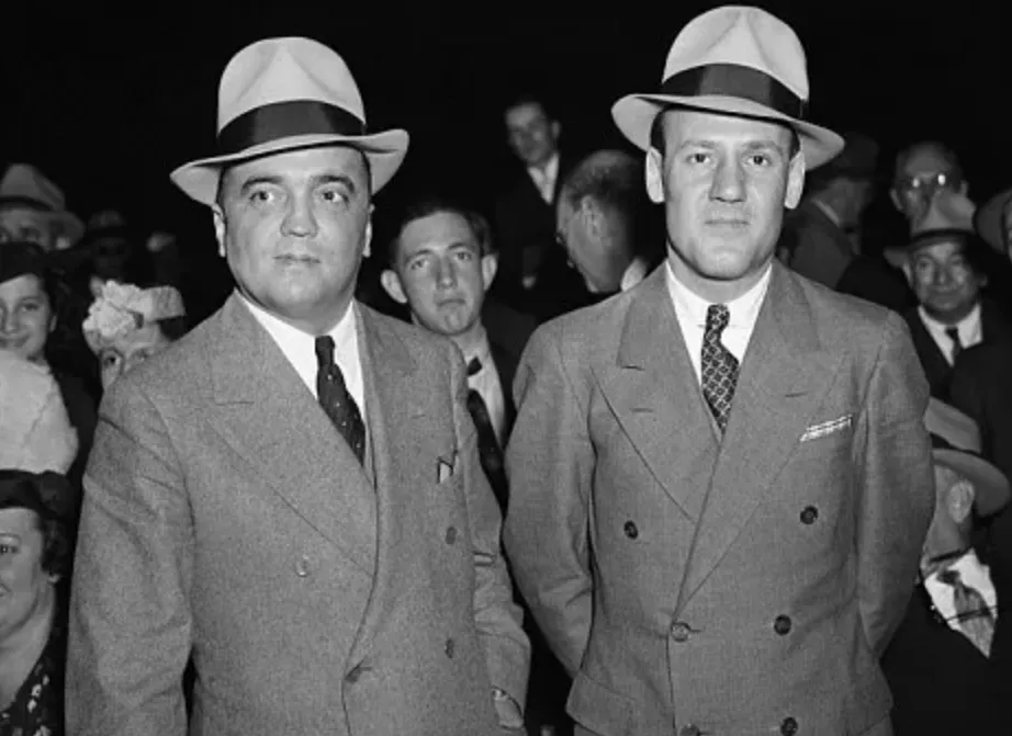 J. Edgar Hoover, FBI Chief, with Clyde Tolson