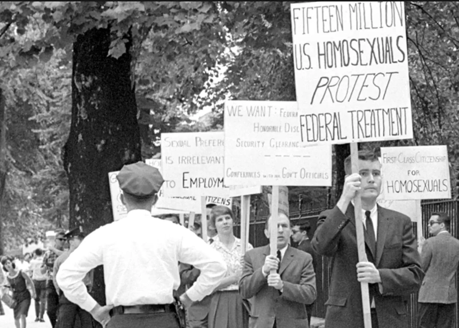 Lavender Scare protest