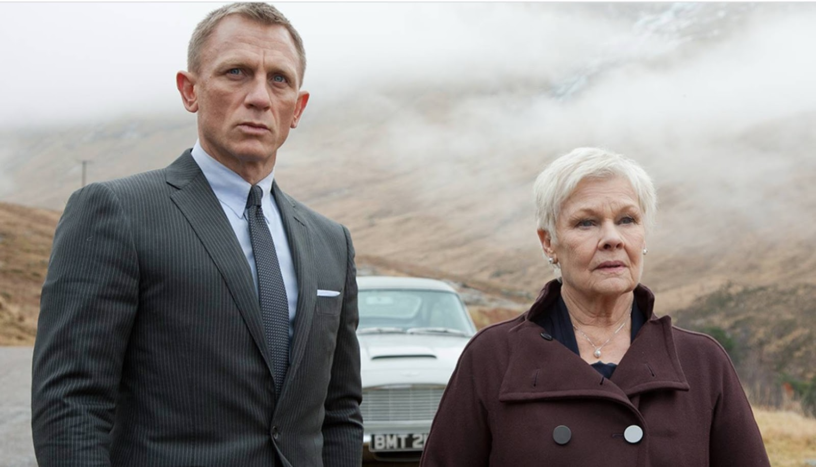 Daniel Craig and Judi Dench