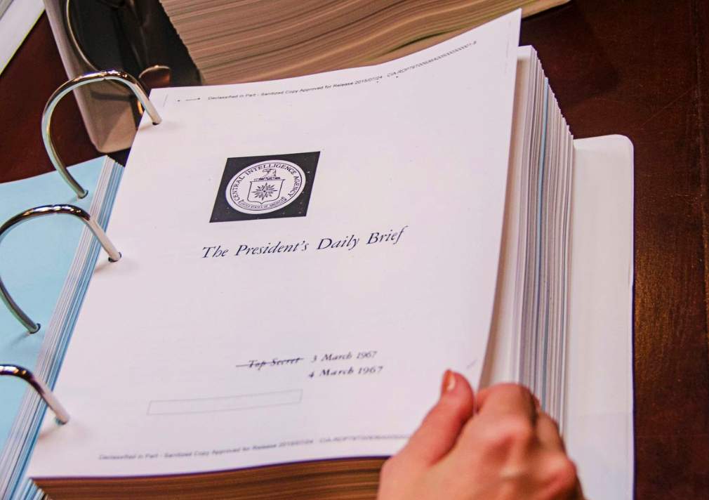 The President's Daily Brief binder