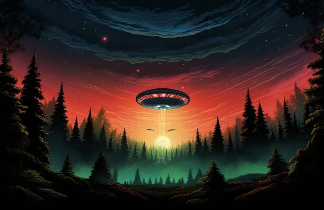 A UFO illustration