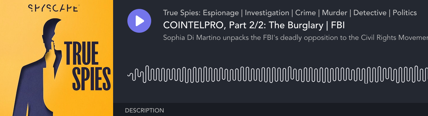 True Spies podcast COINTELPRO