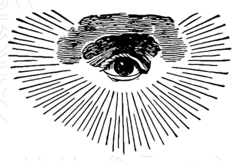 The eye has long been a symbol of Masons and secret societies