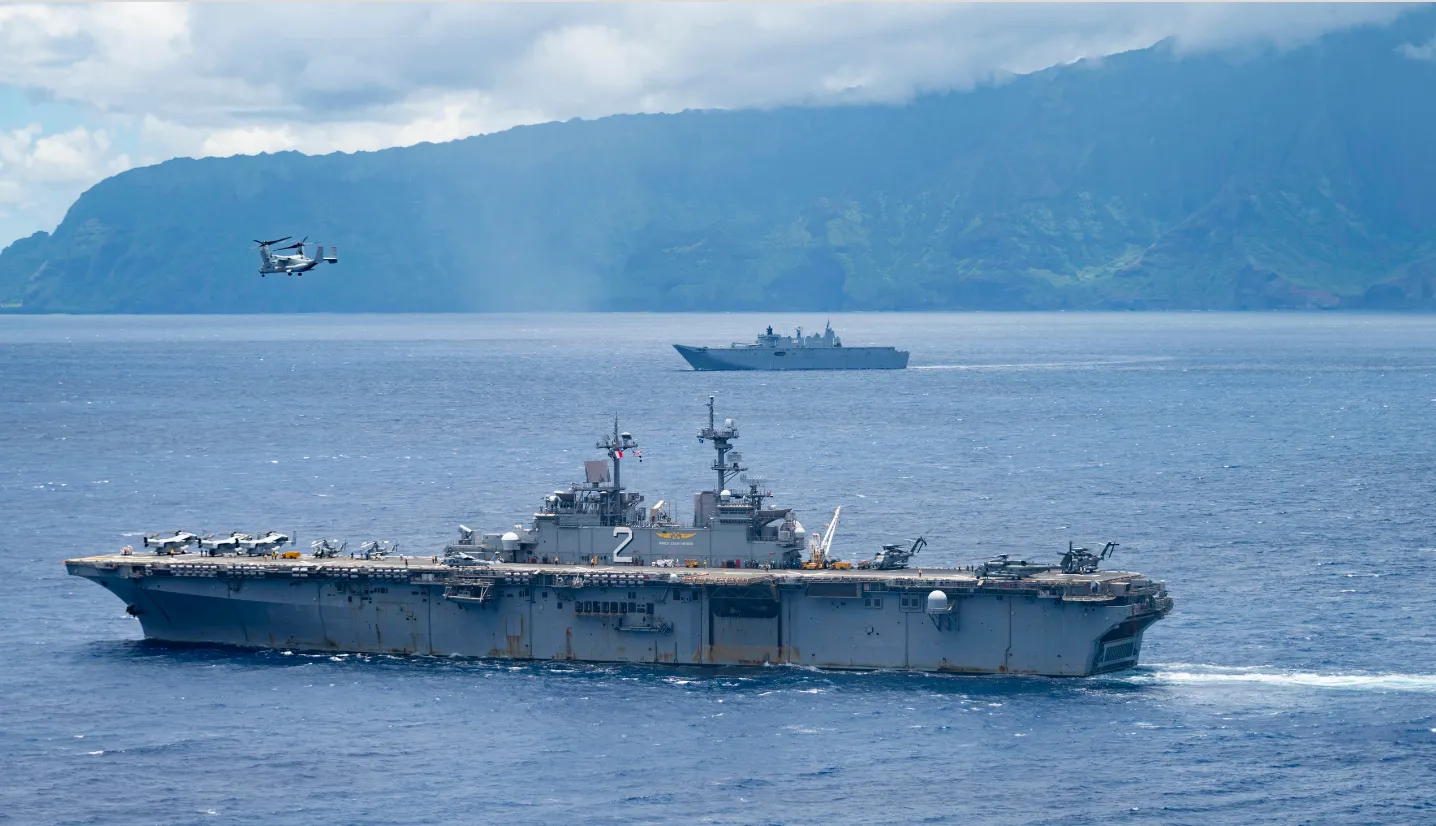 The amphibious assault ship USS Essex, LHD-2 